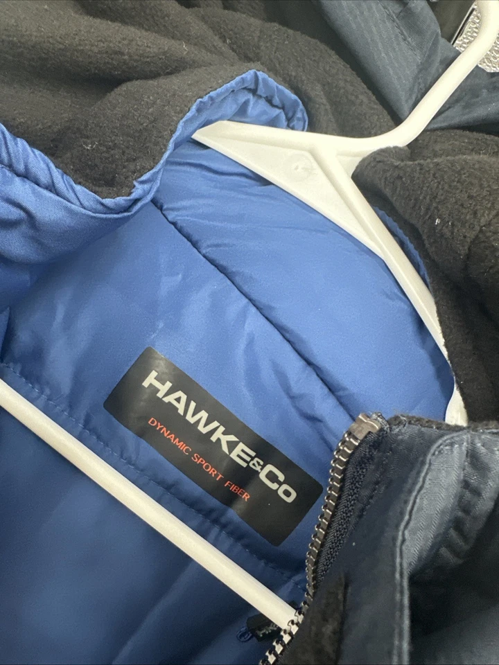 Hawke & Co Men's NWT Coat Size L Blue $225 Hooded Jacket - Image 4 of 4