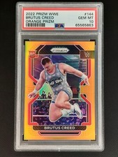 2022 Panini WWE #144 BRUTUS CREED RC Orange Prizm Refractor /99 PSA 10 GEM POP 2
