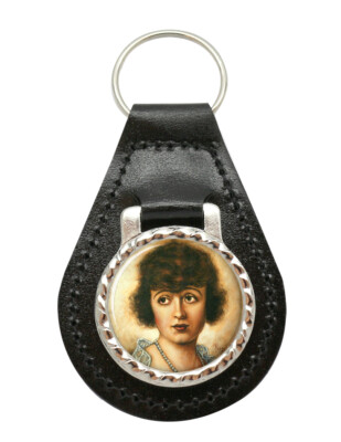 Mabel Normand Leder Schlüsselanhänger