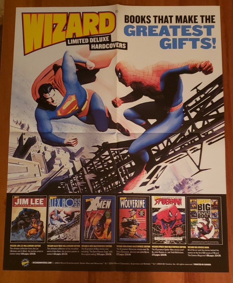 ラーマンページ Alex Ross Superman vs Spider-man Marvel & DC Poster. Batman