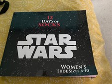 2017 StarWars 12 Days Women's Size 4-10 Christmas Advent Calendar Holiday Socks
