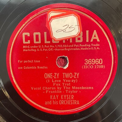 COLUMBIA 36960 Kay Kyser 78rpm One-Zy Two-Zy/There's No One But You