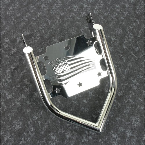 Siouxicide Choppers Chrome American Flag Luggage Rack SQ4190454 eBay