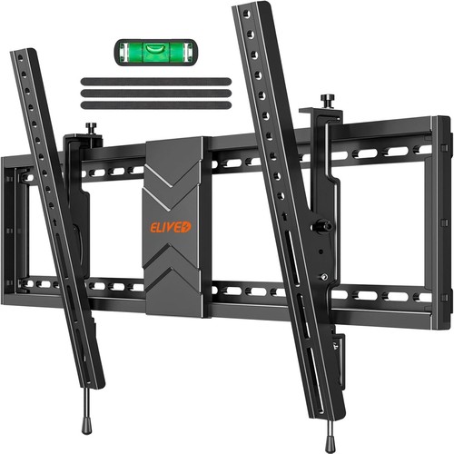 ELIVED Tilting TV Wall Mount for Most 37"-75" TVs with Level Black