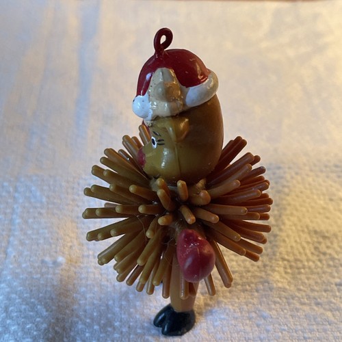Rubber Spike Reindeer Moose Deer Christmas Ornament Figurine Toy Brown 2.5” - Picture 7 of 12