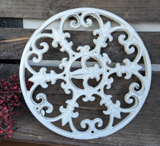 ❤️Toller Topfuntersetzer weiß  Gusseisen Antiklook Shabby Lilie Clayre&Eef ❤️