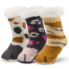 Moon Tree Girls Fuzzy Socks Winter Warm Socks for Kids Girls Thick Thermal Fl...