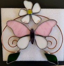 stained glass butterfly sun catcher
