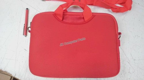 EVOO 14.1" Tablet Carrying Case with Stylus, Red - Lightweight - 第 1/2 張圖片