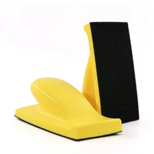 Rectangle Foam Sanding Block Hook Loop Hand Sponge Polishing Pad Holder Sandpape