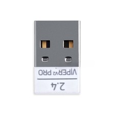 White USB Dongle Receiver Adapter for Razer Viper V2 Pro Wireless Gaming Mouse