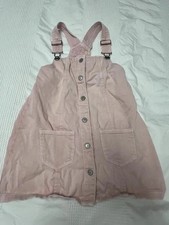 M&S Girls Pink Dress Age 3-4 Years Party Casual Cute Designer Toddler