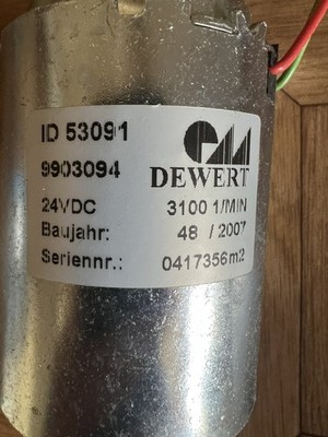 Dewert Linearantrieb Motor 24V DC ID53091 9903094 für Elektroantrieb