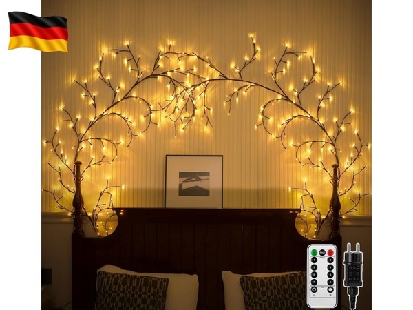 Lichterkette Willow Vine Mit Stecker, 144 Leds Weidenrebe Baum Lichterketten-image