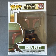 Boba Fett Metallic #480 The Book of Boba Fett Funko Pop box and figure