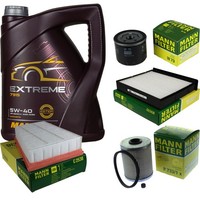 Inspektionspaket 5L Mannol Extreme 5W-40 FüR Renault ScéNic II 1.9 Dci Grand
