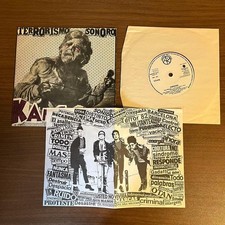 Kangrena Terrorismo Sonoro Spain 7" Hard Core Punk Vinyl EP Red Transparent