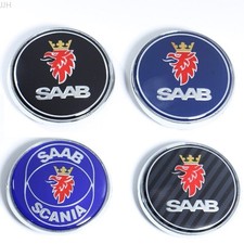 68mm Vorne Motorhaube Hinten Kofferraum Emblem Badge Abzeichen Für SAAB 93/95