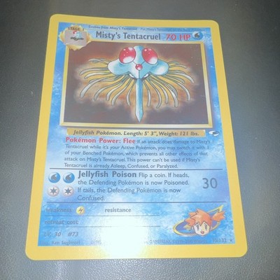 Gym Heroes Misty's Tentacruel 10/132 Unlimited Holo Rare HP70 English