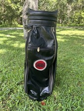 Vintage LUCKY STRIKE Golf Bag Black Burton Made In USA EUC