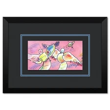 Peter Max Space Angels FRAMED Ltd. Ed. Lithograph #'d Hand Signed, COA