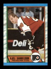  100 Kjell Samuelsson 28 Flyers 1989 Hockey Topps Sports Trading Card 