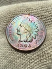 * 1896 * SUPERB+ GEM Lustrous AU+ INDIAN HEAD PENNY * TOUGH DATE Toned