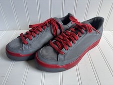 mens gray red Adidas Rod Laver G47880 sneakers shoes tennis skateboarding 8 M