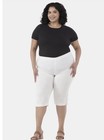 Just My Size Women’s White Pull On Capri Pant W/Bling Tab Hem Size 0X NWT — photo 4