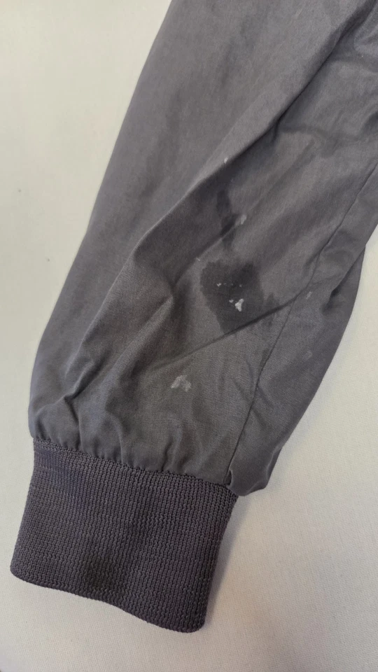 Chaqueta cortavientos vintage solo para miembros niños 4 gris bombardero cremallera años 80 Hong Kong Foto 4 de 4