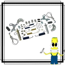 Complete Front Brake Drum Hardware Kit for Ford Mustang 1964-1971 with 10" Drums