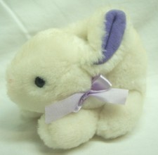 VINTAGE RUSS WHITE PURPLE HOPPY THE BUNNY 6" Plush Stuffed Animal TOY