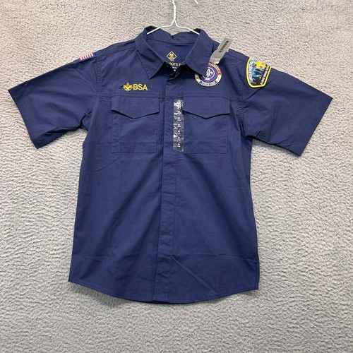 BSOA Button Up Shirt Boys Troop Size Medium Illinois Iniana KY NWT - Picture 1 of 8