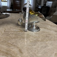 Victorian Silver Plated Sugar Bowl Scuttle with Scoop Vintage