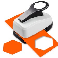 Square Punch 1.9 Inch Hole Puncher for Crafts Paper Squares Scrapbooking Tool