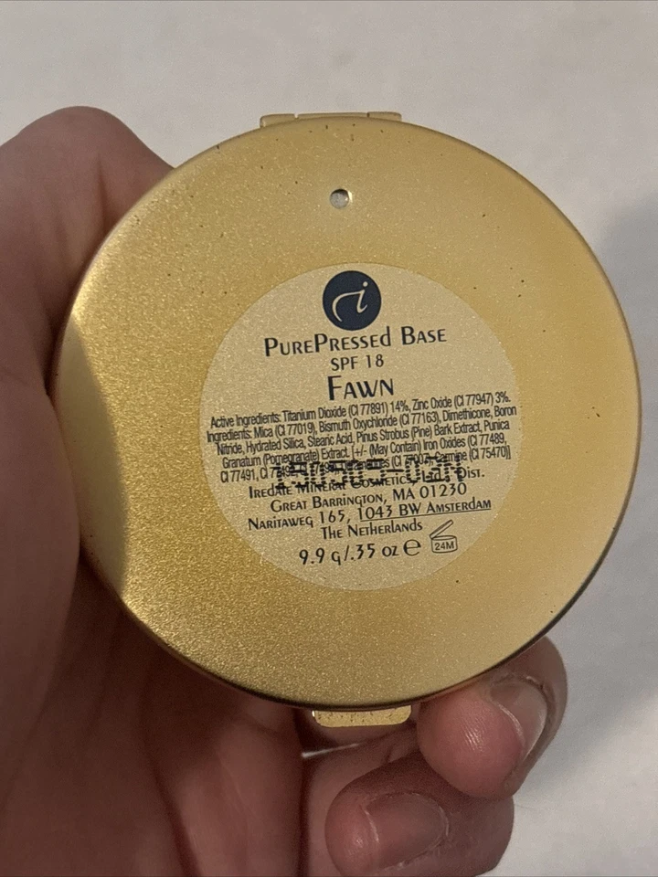 Jane Iredale PUREPRESSED BASE in MIRROR COMPACT - FAWN SPF 18 NWOB FREE SHIP - Image 2 of 4