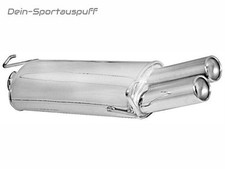 Ragazzon Edelstahl Sportauspuff VW New Beetle 1.8l 2.0l 2x80mm rund eingerollt