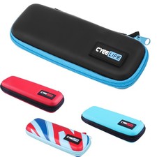 CyeeLife PU Dart Carry Case,Professional Wallet Carrying Holder,Black/Blue/Red