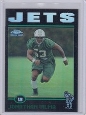 2004 Jonathan Vilma Topps Chrome BLACK ROOKIE REFRACTOR Parallel /100 - #186
