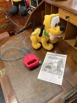 walk n wag Pluto Remote Hundeleine Disney Mattel 1999 Vintage Retro Kinderspielzeug