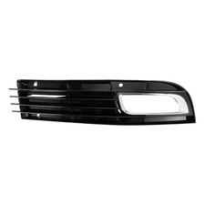 1pc Fog Light Grill for Audi A8 D3 2008-2010 Durable ABS Black Silver Tone