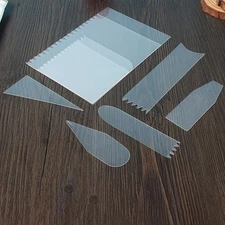 9 Pcs Cake Scraper Cream Spatula Cake Cutter Pastry Mold Baking Decorating TY-t-