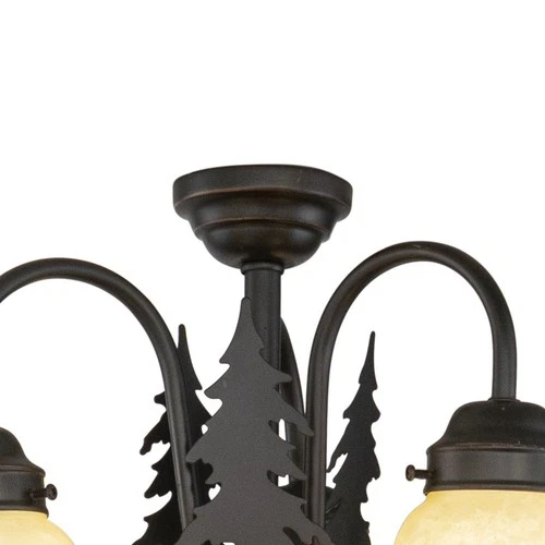 Bozeman 3-Light Convertible Light Kit in Rustic Style 10.5 Inches Tall and 15.5 - Picture 8 of 9