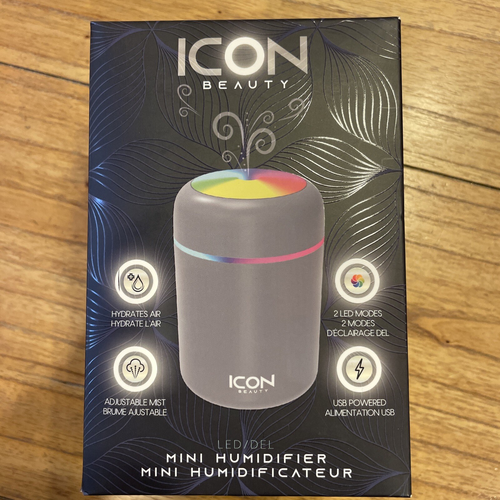 Icon Beauty Mini Humidifier Led Lights USB Powered BRAND NEW