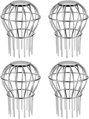 Gutter Guard Filter Strainer Fits Round Downspout Stops Leaves Seeds 4 Pack NEW - Picture 11 of 12