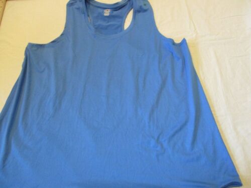 athletic works blue tank top sz m
