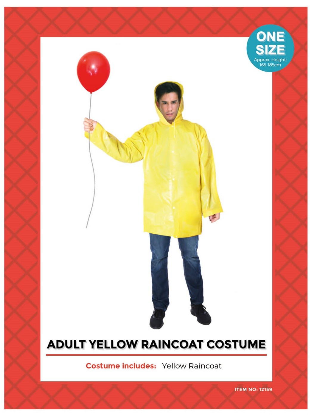 Kids Yellow Raincoat Pennywise IT Clown Costume Denbrough