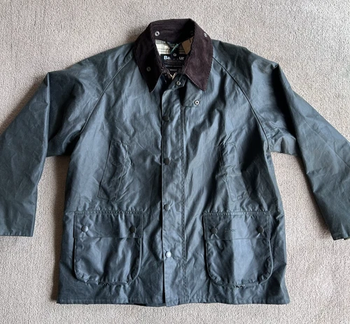 Barbour Bedale Waxed Jacket - Sage - Size 44