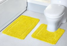 Image of Luxury New Anti Slip Micro Fibre Supersoft Bath Mat Rug Pedestal Mat All Colours