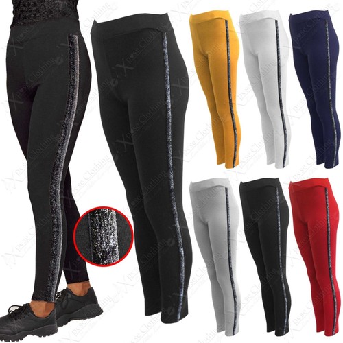 LADIES CONTRAST BLACK GLITTER SIDE 